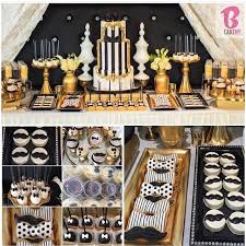 See more ideas about baby shower, baby shower decorations, bow tie baby shower. Black White And Gold Baby Shower Decorations Novocom Top