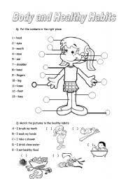 By the way, related with healthy habits worksheets for kindergarten, below we will see some variation of images to complete your ideas. Healthy Habits Esl Worksheet By Azza 20