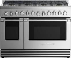 Double oven 8 burner stove. Fisher Paykel Rgv2488ln Professional Series 48 Inch Stainless Steel Gas Freestanding Range In Stainless Steel Appliances Connection