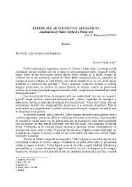 Dar jertfa lui zadarnica se pare, pe cat e ghiersul cartii de frumos. Pdf Repere Ale Artei Poetice Argheziene Onofrei Adriana Academia Edu
