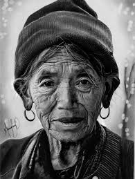 Beautiful Old Woman Portrait Black And White Old Woman Realistic Drawings By Mauriciofortunato Portrait Drawing Realistic Drawings Hyperrealistic Art
