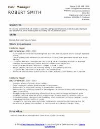 All job descriptions developed by. Cash Manager Resume Samples Qwikresume
