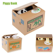 Lemonbest Piggy Bank Kedi Panda Otomatik Hirsiz Kumbara Fiyat 97 00 Ucretsiz Kargo Teknolojiurunleri Kumbara Kedi Panda