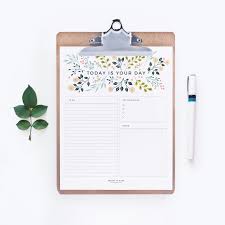 Today Is Your Day Printable In 2020 Planner Girl Stationery Addict Day Planners