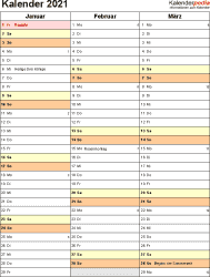 Monatskalender 2021 kostenlos zum ausdrucken. Kalender 2021 Zum Ausdrucken Als Pdf 19 Vorlagen Kostenlos