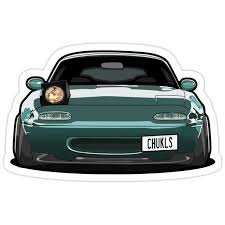 Unique anime designs on hard and soft cases and covers for iphone 12, se, 11, iphone xs, iphone x, iphone 8, & more. Miata Wink Car Sticker By Chucklesdesign Miata Car Sticker Design Car Wallpapers
