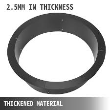 Metal steel fire pit cover lid. Fire Pit Ring Liner Campfire Pit 36 Outside Firepit Insert Home Use Li Vevor Us