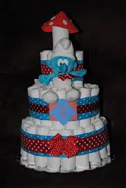 If you are planning to have one big table, you will need only one baby shower centerpiece. 12 Smurf Baby Shower Cakes Photo Smurf Baby Shower Cake Ideas Smurfs Baby Shower Cake And Smurf Baby Shower Cake Ideas Snackncake