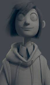 Artstation Blue Hair Girl Douglas Giarletti 3d Model Character Character Design Animation 3d Face Model