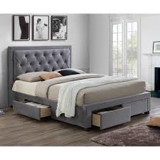 New modern navy blue wooden ottoman storage bed frame 4ft 4ft6 5ft. Woodbury Grey Fabric Bed Frame Grey Bed Frame Fabric Bed Frame Bed Frame With Storage