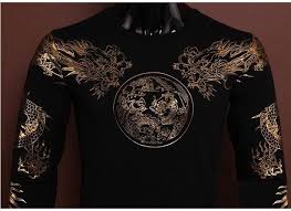 The wish of the dragon. Fashion Dragon Shirt Breathable Long Sleeve Dragon Clothes Shirt Black For Men Wish In 2020