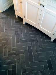 Wide variety of tile flooring and wall tile colors. Herringbone And Chevron Slate Bathroom Floor Herringbone Bathroom Slate Bathroom