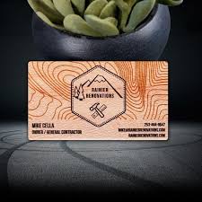 Inks are not 100% opaque, and the wood coloring will show through the printed inks. Personalized Designed Wood Material Business Card Card Supplier Smart One
