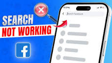 How to Fix Facebook Search Not Working on iPhone | FB Search Bar ...