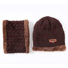 Slouchy Beanie Hat Women Lined Thick Knitting Wool Skull Cap With Neck Gaiter Brown Cy189c0rmok Knitted Hats Knit Beanie Hat Warm Winter Hats
