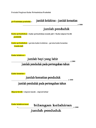 Ini termasuk proses untuk dapatkan pinjaman daripada bank. Formula Pengiraan Kadar Pertumbuhan Penduduk