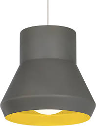 Tech 700tdmlogc Milo Suspension Contemporary Gray Outside Chartreuse Inside Hanging Pendant Lighting Tch 700tdmlogc