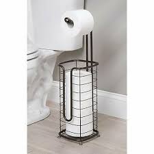 New style cell mobile phone towel storage stainless steel standing funny kitchen toilet roll tissue paper holder with shelf. Free Standing Toilet Paper Tissue Roll Holder Stand Bronze Bathroom Organizer Home Improvement Home Garden