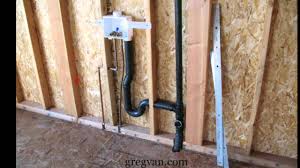 Turn off the hot and cold water leading to the washing machine. How To Manipulate Washer Drain Pipes Rough Plumbing Examples Youtube