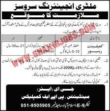 Military Engineering Services Mes Jobs March 2020 Military Engineering Job Jobs In Pakistan