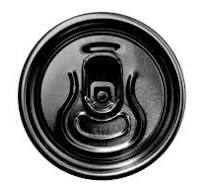 Beer can lid black + black tab 650pcs