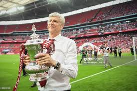 Arsene Wenger Manager Of Arsenal Celebrates With The Fa Cup After The Emirates Fa Cup Final Between Arsenal And Chelsea Community Shield Arsenal Arsene Wenger