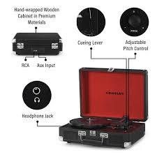 Cruiser Plus 2-Way Bluetooth Record Player - Cr8005F-Lt4