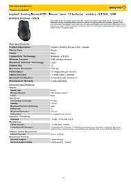 Logitech g700 drivers & software, setup, manual support. Logitech Gaming Mouse G700 Mouse Laser Manualzz