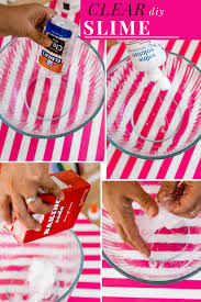 The Easiest Clear Slime Recipe With Glue Clear Slime Slime Recipe Clear Glue Slime Recipe Clear