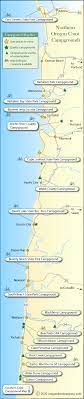 Northern Oregon Coast Map Oregon Coast Campground Map - Northern Half