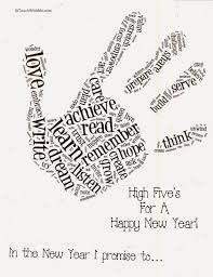 Happy New Year Word Art Craftivity New Year Words New Years Activities Classroom Freebies