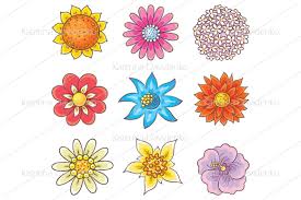 We would like to show you a description here but the site won't allow us. Cartoon Hand Drawn Flowers By Optimistic Kids Art Thehungryjpeg Com
