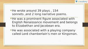 A sonnet is composed of fourteen lines with a rhyming scheme. Hindi William Shakespeare Nta Ugc Net Unacademy