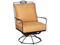 Woodard Briarwood Wrought Iron Swivel Rocker Lounge Chair 400077 Patio Lounge Chairs Lounge Chair Cushions Swivel Rocking Chair