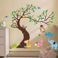 Animals Monkey Tree Removable Wall Decal Stickers Kids Baby Nursery Room Decor 618653158438 Ebay Wall Stickers Home Decor Kids Room Wall Stickers Baby Room Decor