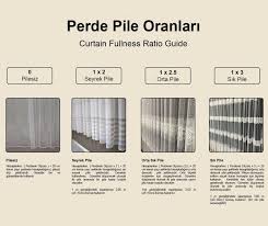 Tül perdelerde ebat, pile şekli ve pile oranı nedir? Perde Pilesi Nedir Ornek