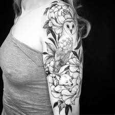 The outline of this owl tattoo design looks amazing made on the stomach of the wearer. 100 Beautiful Owl Tattoos With Meanings And Ideas Body Art Guru