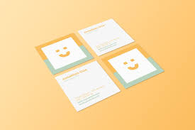 Square Business Card Mockup Business Card Mock Up Business Cards Mockup Psd Square Business Card