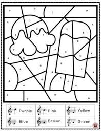 Color By Music Note Free Music Download By Musicteacherresources Teachers Pay Teachers Maths Colouring Sheets Music Coloring Sheets Music Coloring