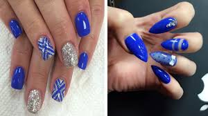 Angelus paint is the most trusted acrylic leather paint for custom sneakers, shoe restoration, and shoe care. Royal Blue Short Blue Acrylic Nails Nail And Manicure Trends