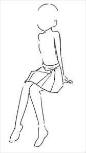 座りボックスプリーツ art reference poses anime poses reference drawing base