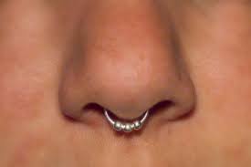 Fake Septum Ring Sterling Silver 3 Ball Septum Nose Cuff C Etsy Fake Nose Rings Faux Nose Ring Nose Piercing Jewelry
