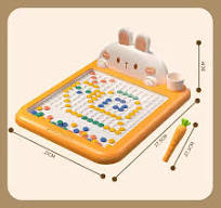 New Arrive High Quality Wholesale Kids Educational DIY Creative Magnetic  Drawing Board Toys with Pen & Beads Toys for Toddlers