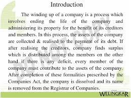 On 23 march 2006, when the petition was fixed for hearing, that affidavit in opposition had not been filed. Winding Up Of Companies Pdf Free Download