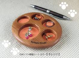 木工 ケヤキの肉球 ピアス アクセサリー トレー アクセサリー トレー 球