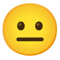By eric fredricksen 2016 (source code) this'll work best in safari; Neutral Face Emoji