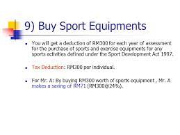 Sports development act 1997 tax relief. 26 Tax Saving Moves They Are Legal And Permitted By Inland Revenue Board Irb Ppt Download