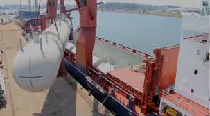 Pgs logistics (m) sdn bhd, heavy lift, ocean freight, custom clearance. Ms Baltic Winter Challenging Cargo Operation With Lpg Storage Tanks Reederei Heino Winter