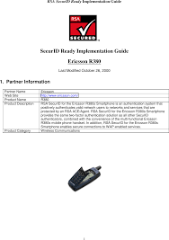 Ericsson R380 User Manual To The ...