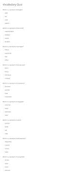 Buzzfeed editor keep up with the latest daily buzz with the buzzfeed daily newsletter! Vocabulary Quiz Template 123 Form Builder